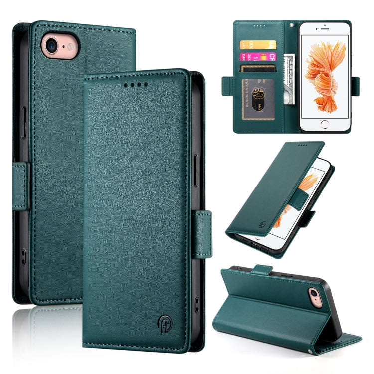Side Buckle Magnetic Frosted Leather Phone Case, For iPhone 15, For iPhone 14 Plus, For iPhone 14...