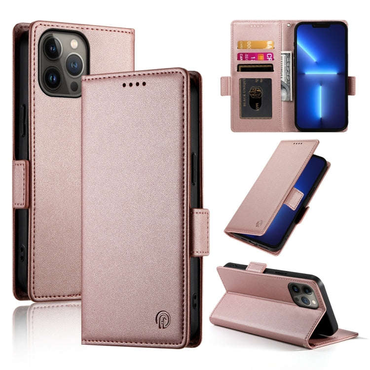 Side Buckle Magnetic Frosted Leather Phone Case, For iPhone 13 Pro Max, For iPhone 13 Pro, For iP...