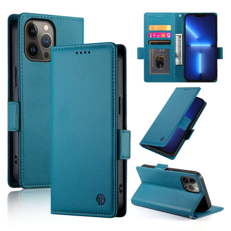 Side Buckle Magnetic Frosted Leather Phone Case, For iPhone 13 Pro Max, For iPhone 13 Pro, For iP...