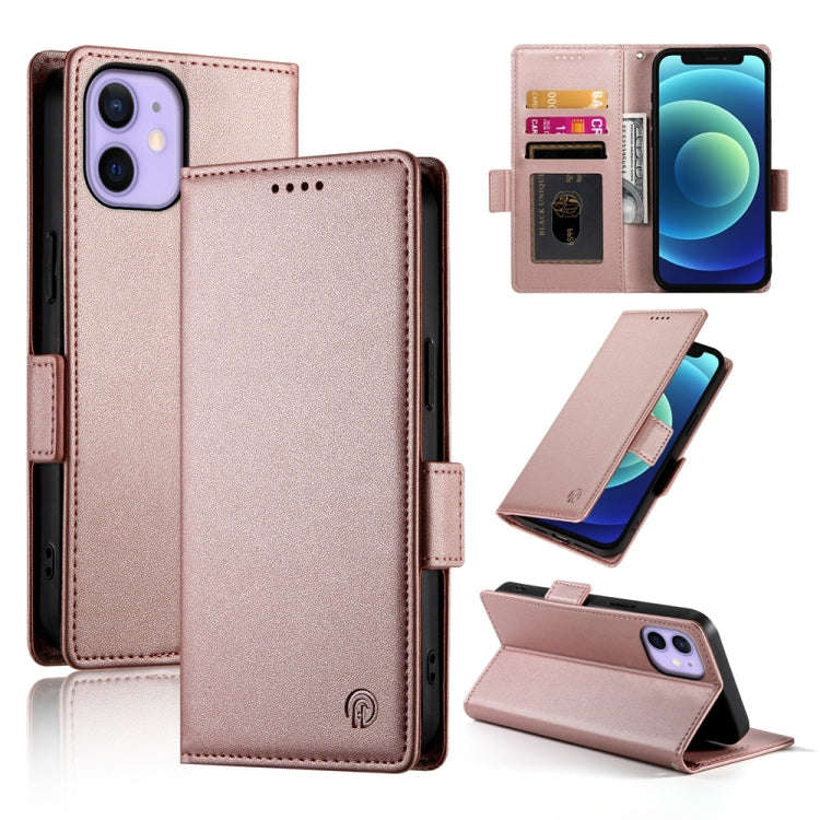 Side Buckle Magnetic Frosted Leather Phone Case, For iPhone 12 mini, For iPhone 11 Pro Max, For i...