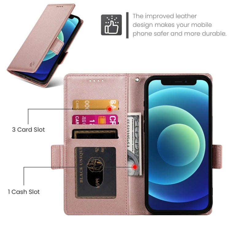 Side Buckle Magnetic Frosted Leather Phone Case, For iPhone 12 mini, For iPhone 11 Pro Max, For i...