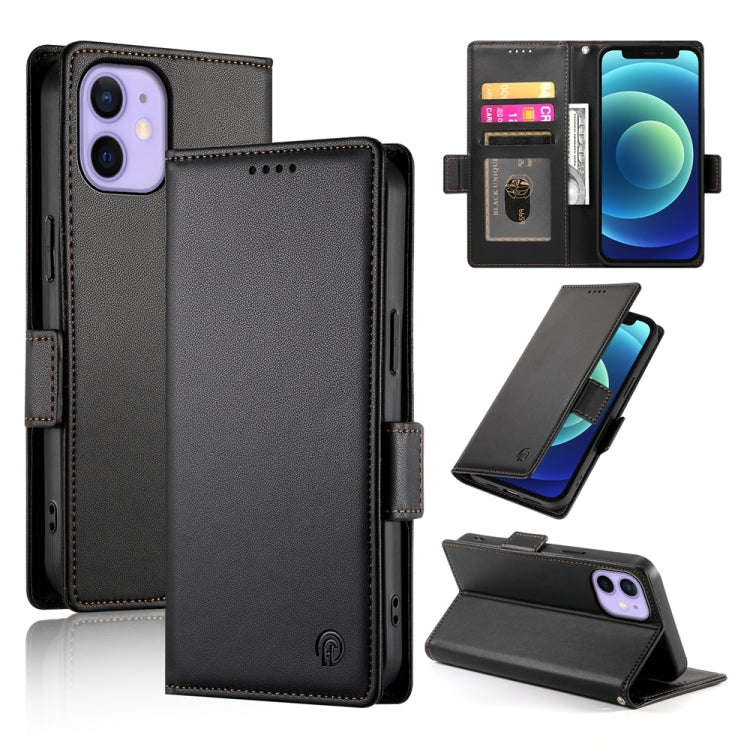 Side Buckle Magnetic Frosted Leather Phone Case, For iPhone 12 mini, For iPhone 11 Pro Max, For i...