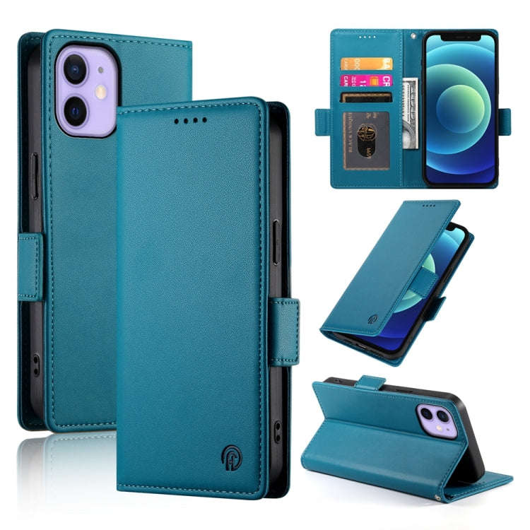 Side Buckle Magnetic Frosted Leather Phone Case, For iPhone 12 mini, For iPhone 11 Pro Max, For i...