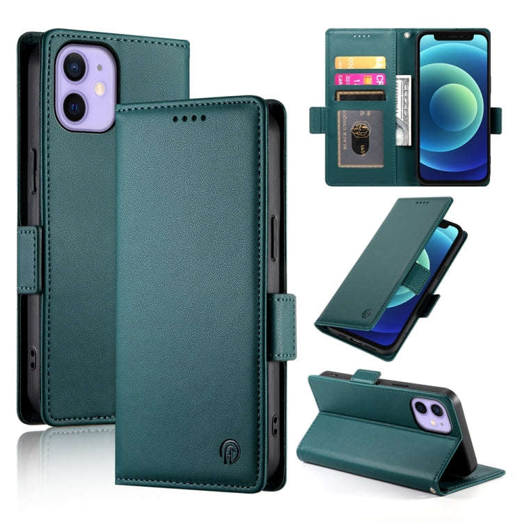 Side Buckle Magnetic Frosted Leather Phone Case, For iPhone 12 mini, For iPhone 11 Pro Max, For i...
