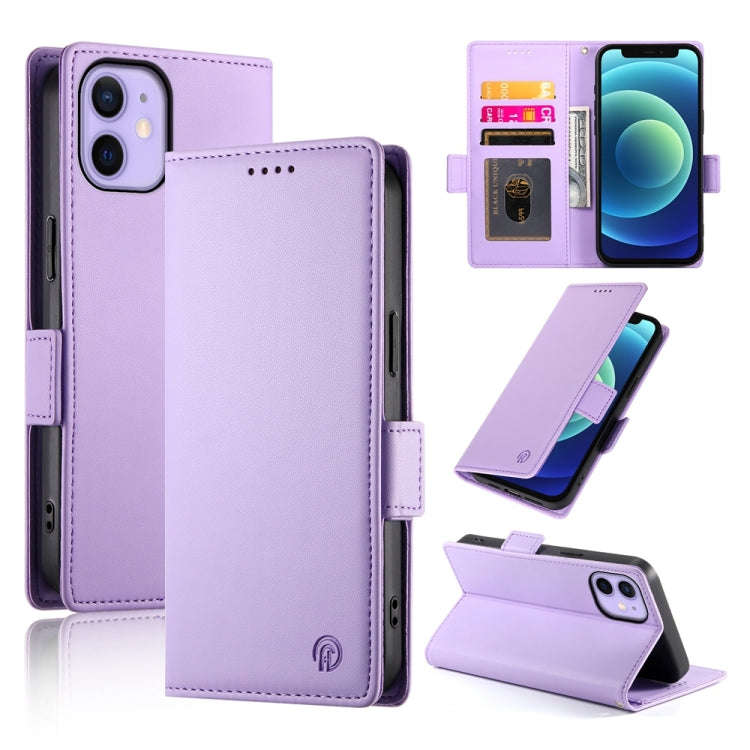 Side Buckle Magnetic Frosted Leather Phone Case, For iPhone 12 mini, For iPhone 11 Pro Max, For i...