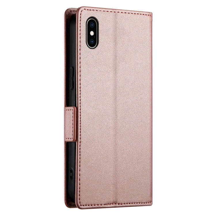 Side Buckle Magnetic Frosted Leather Phone Case, For iPhone XS Max, For iPhone 8 Plus / 7 Plus