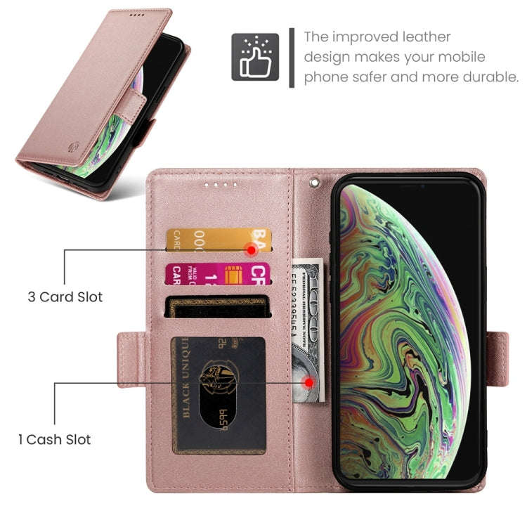 Side Buckle Magnetic Frosted Leather Phone Case, For iPhone XS Max, For iPhone 8 Plus / 7 Plus