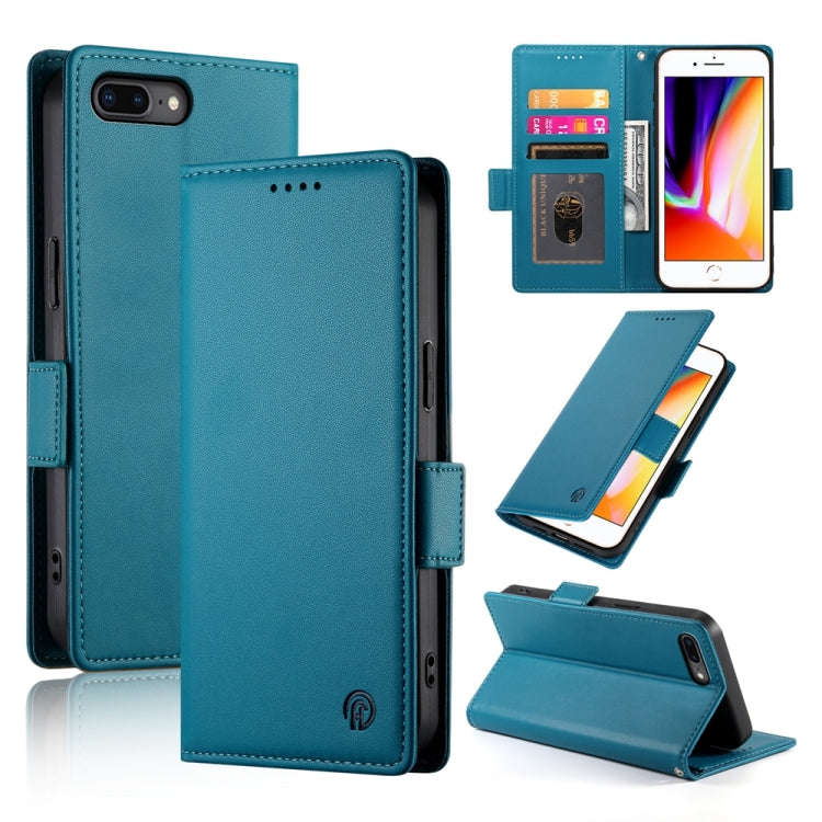 Side Buckle Magnetic Frosted Leather Phone Case, For iPhone XS Max, For iPhone 8 Plus / 7 Plus