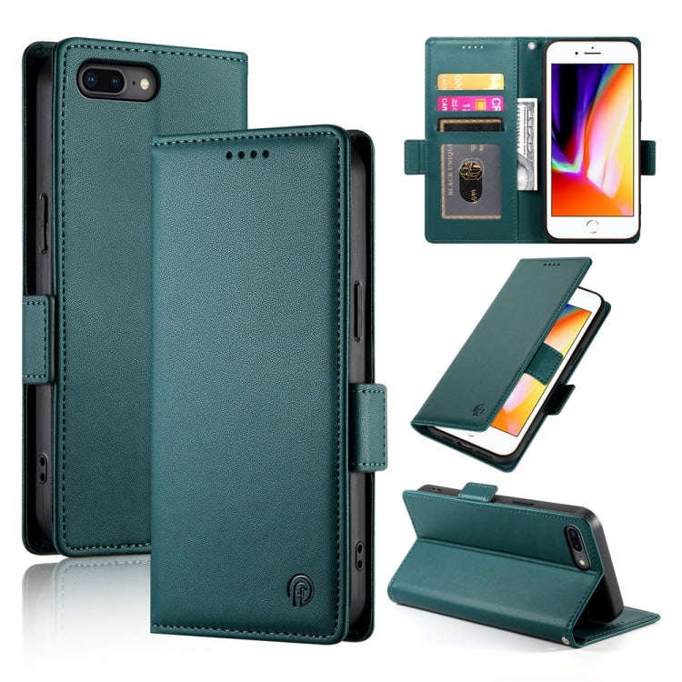 Side Buckle Magnetic Frosted Leather Phone Case, For iPhone XS Max, For iPhone 8 Plus / 7 Plus