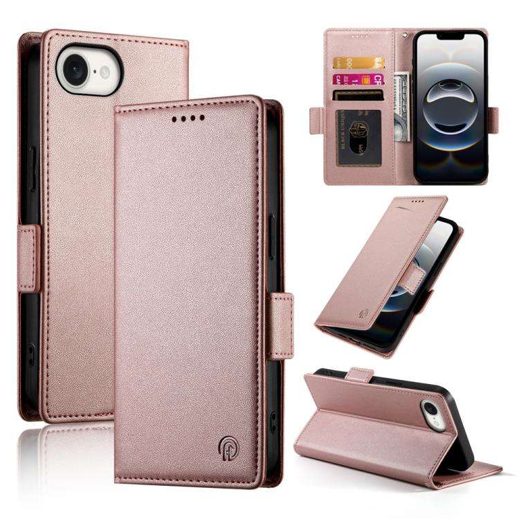 Side Buckle Magnetic Frosted Leather Phone Case, For iPhone 18 Pro / 17 Pro, For iPhone 18 Pro Ma...