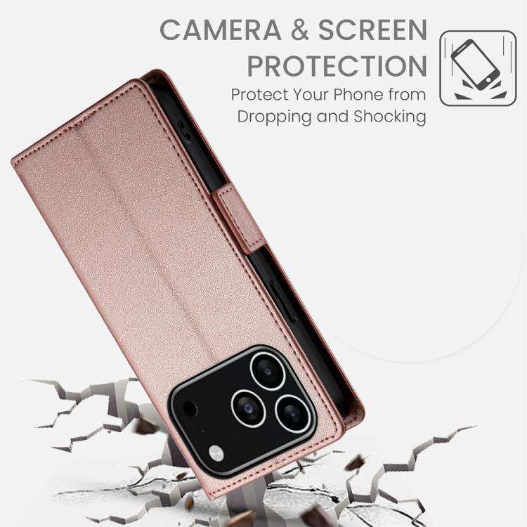 Side Buckle Magnetic Frosted Leather Phone Case, For iPhone 18 Pro / 17 Pro, For iPhone 18 Pro Ma...
