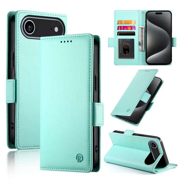 Side Buckle Magnetic Frosted Leather Phone Case, For iPhone 18 Pro / 17 Pro, For iPhone 18 Pro Ma...