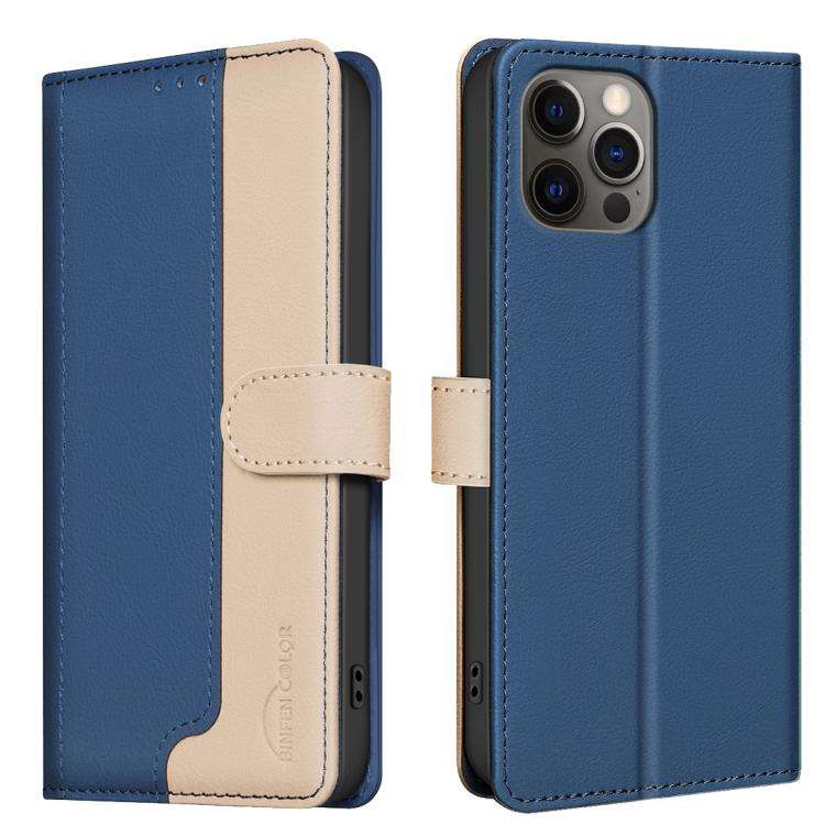 Color Matching RFID Anti-theft Leather Phone Case, For iPhone 15 Pro Max, For iPhone 15 Pro, For ...