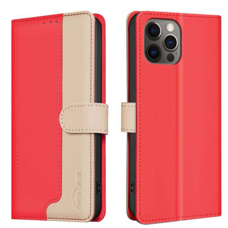 Color Matching RFID Anti-theft Leather Phone Case, For iPhone 15 Pro Max, For iPhone 15 Pro, For ...
