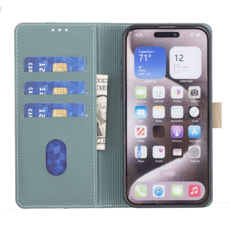 Color Matching RFID Anti-theft Leather Phone Case, For iPhone 15 Pro Max, For iPhone 15 Pro, For ...
