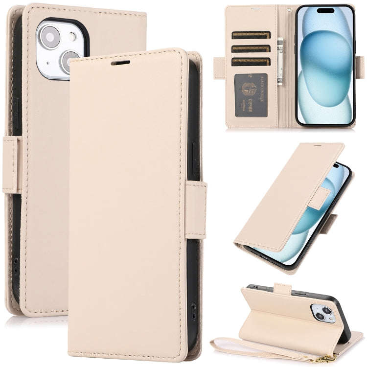 Side Buckle RFID Anti-theft Leather Phone Case, For iPhone 15, For iPhone 14 Plus, For iPhone 14 ...