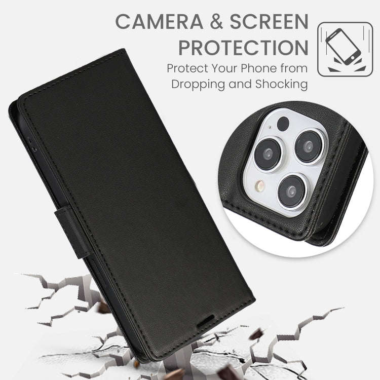 Side Buckle RFID Anti-theft Leather Phone Case, For iPhone 15, For iPhone 14 Plus, For iPhone 14 ...