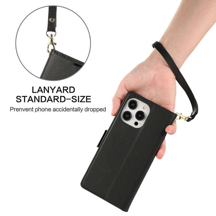 Side Buckle RFID Anti-theft Leather Phone Case, For iPhone 15, For iPhone 14 Plus, For iPhone 14 ...