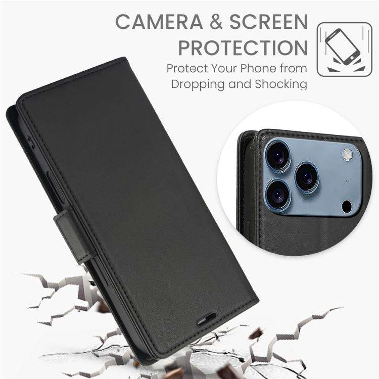 Side Buckle RFID Anti-theft Leather Phone Case, For iPhone 18 Pro / 17 Pro, For iPhone 18 Pro Max...