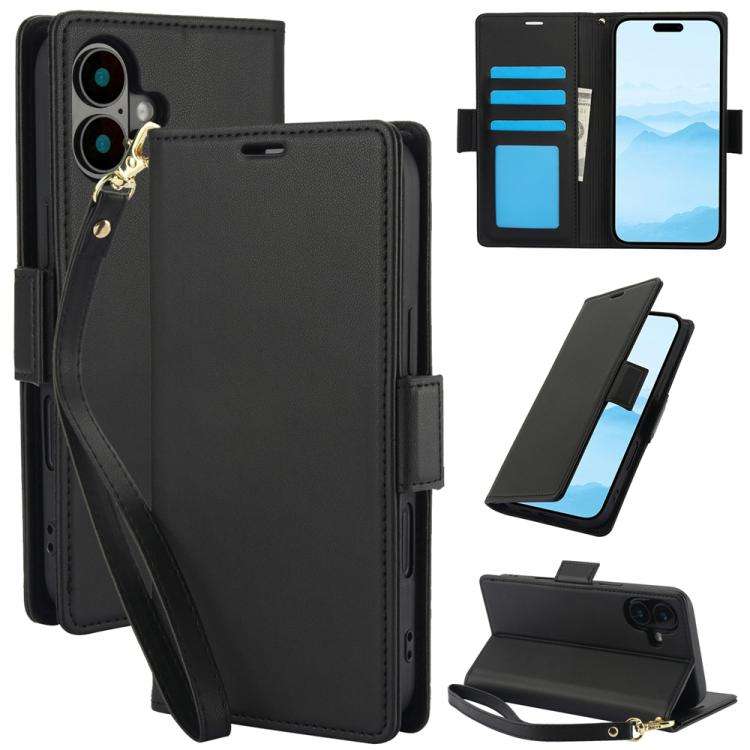 Side Buckle RFID Anti-theft Leather Phone Case, For iPhone 18 Pro / 17 Pro, For iPhone 18 Pro Max...