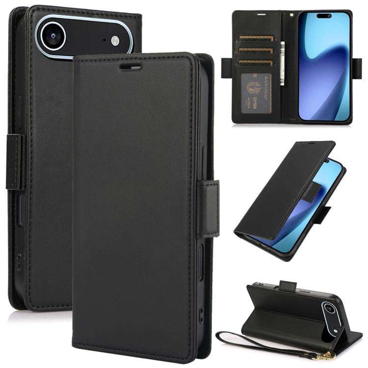 Side Buckle RFID Anti-theft Leather Phone Case, For iPhone 18 Pro / 17 Pro, For iPhone 18 Pro Max...