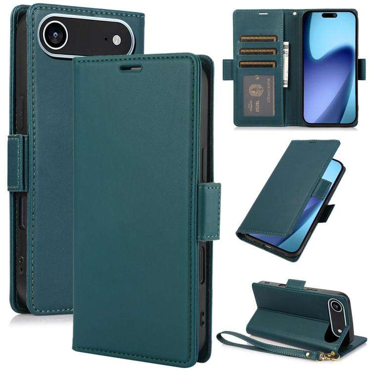 Side Buckle RFID Anti-theft Leather Phone Case, For iPhone 18 Pro / 17 Pro, For iPhone 18 Pro Max...