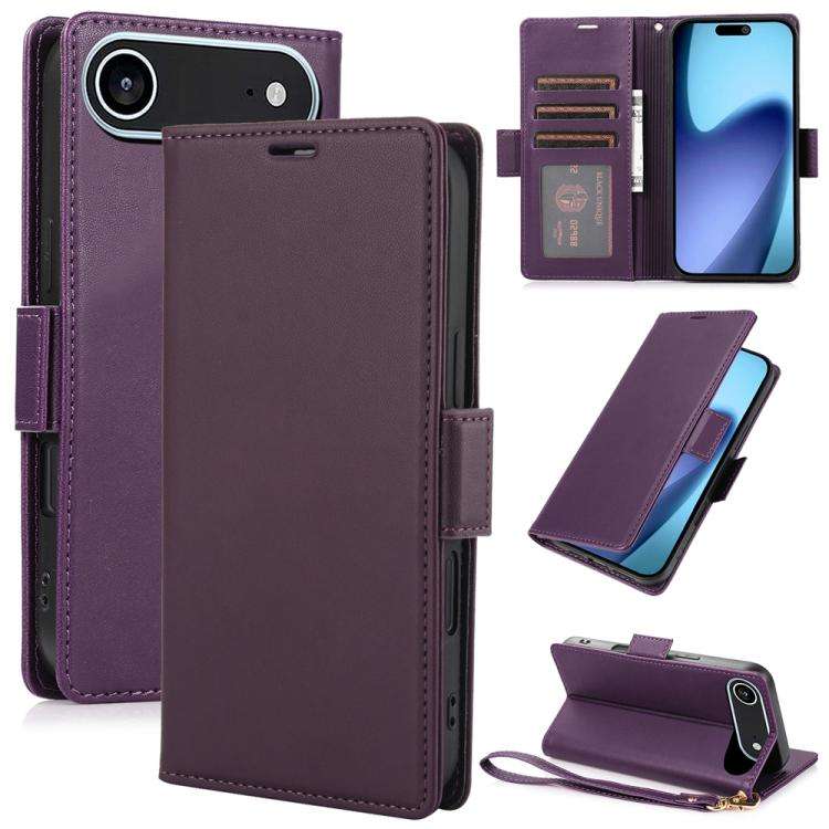 Side Buckle RFID Anti-theft Leather Phone Case, For iPhone 18 Pro / 17 Pro, For iPhone 18 Pro Max...