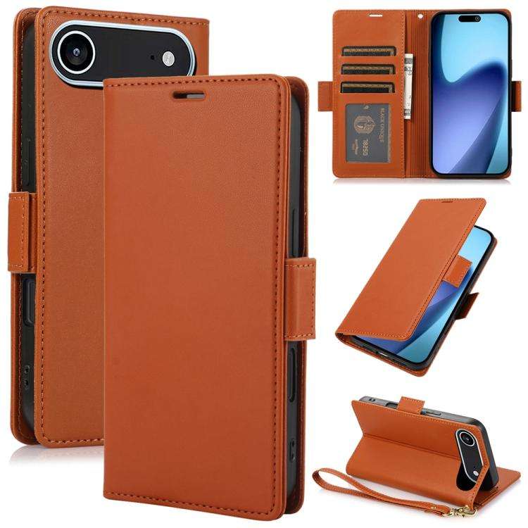 Side Buckle RFID Anti-theft Leather Phone Case, For iPhone 18 Pro / 17 Pro, For iPhone 18 Pro Max...
