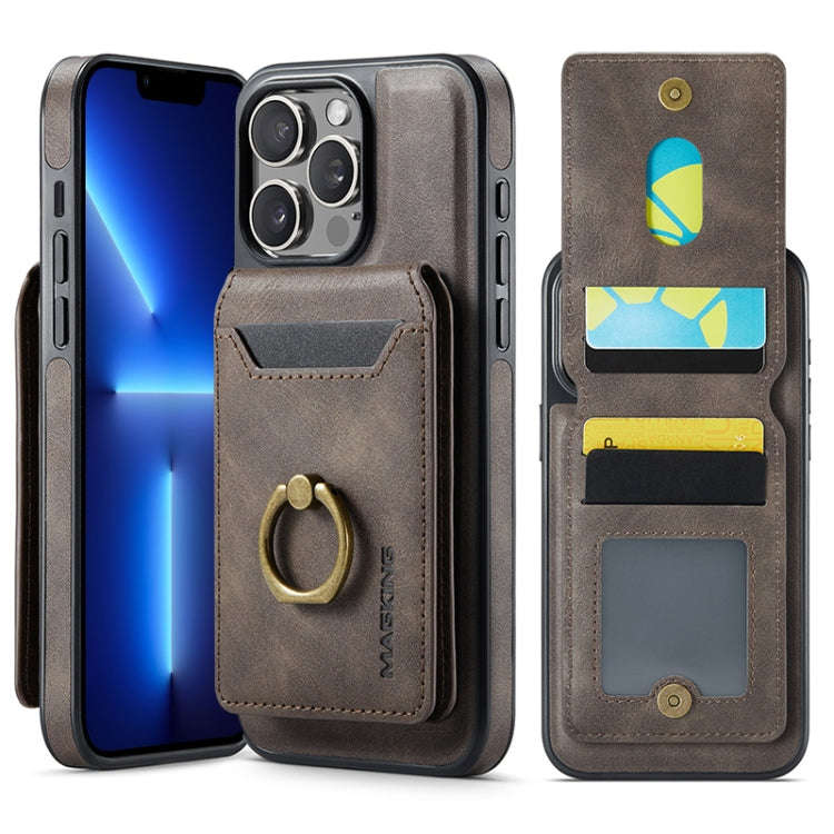 MAGKING K1 MagSafe Detachable Wallet RFID Back Cover Phone Case, For iPhone 15 Pro Max, For iPhon...
