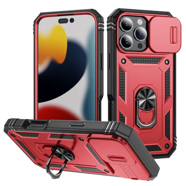 Sliding Camshield TPU + PC Phone Case with Holder, For iPhone 18 Pro / 17 Pro, For iPhone 18 Pro ...