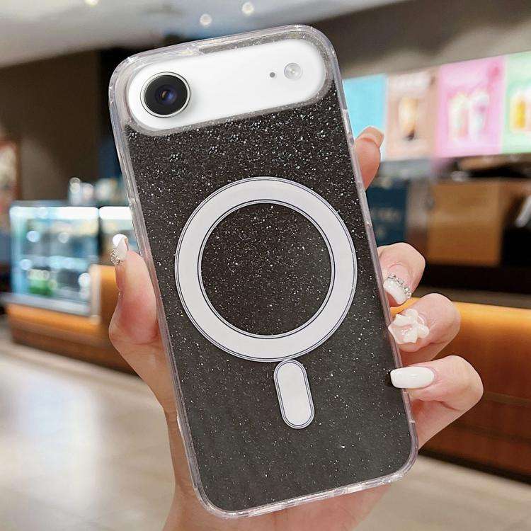 Acrylic Transparent Glitter MagSafe Phone Case, For iPhone 17e / 16e, For iPhone 17 Pro Max, For ...
