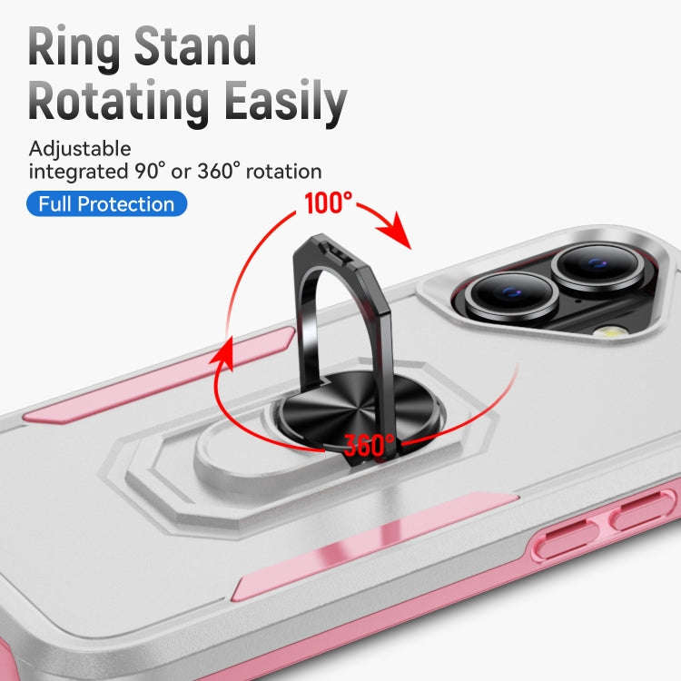 Pioneer Armor Heavy Duty PC + TPU Phone Case with Holder, For iPhone 16