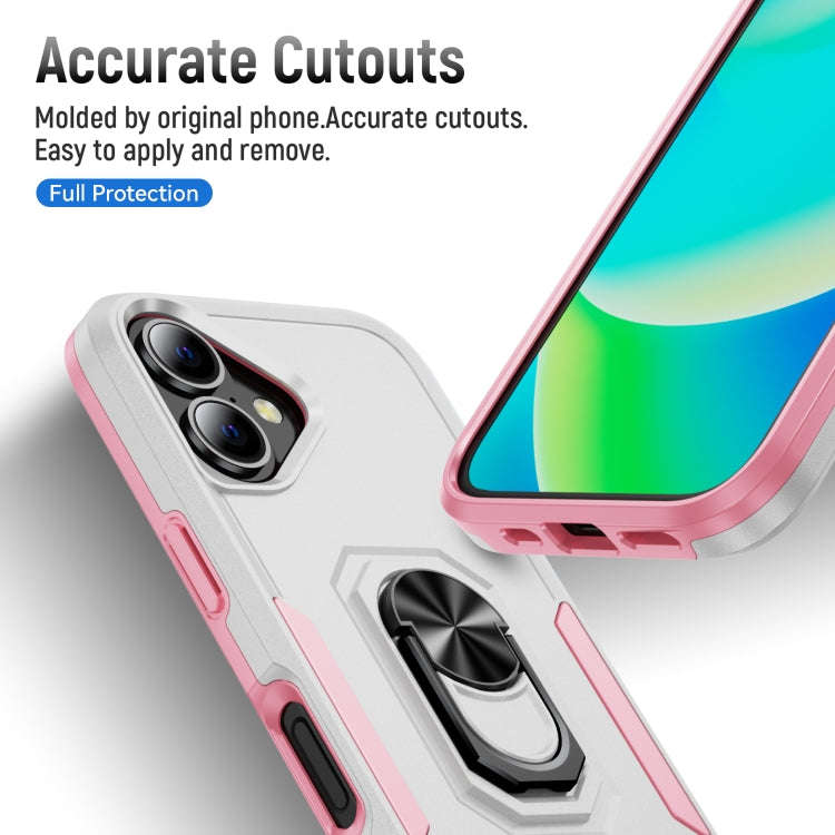 Pioneer Armor Heavy Duty PC + TPU Phone Case with Holder, For iPhone 16