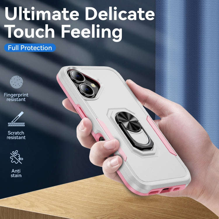 Pioneer Armor Heavy Duty PC + TPU Phone Case with Holder, For iPhone 16