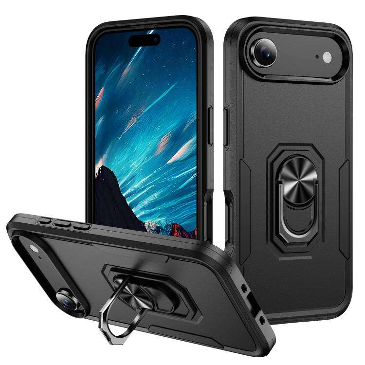 Pioneer Armor Heavy Duty PC + TPU Phone Case with Holder, For iPhone 17, For iPhone Air, For iPho...