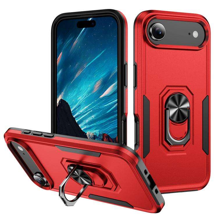 Pioneer Armor Heavy Duty PC + TPU Phone Case with Holder, For iPhone 17, For iPhone Air, For iPho...