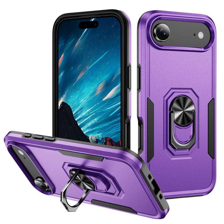 Pioneer Armor Heavy Duty PC + TPU Phone Case with Holder, For iPhone 17, For iPhone Air, For iPho...