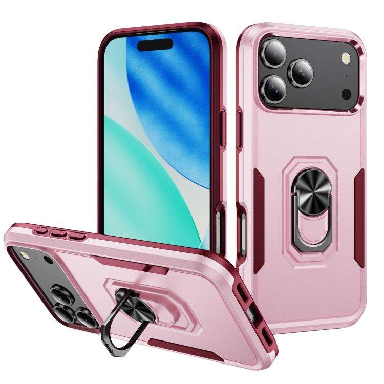 Pioneer Armor Heavy Duty PC + TPU Phone Case with Holder, For iPhone 18 Pro, For iPhone 18 Pro Ma...