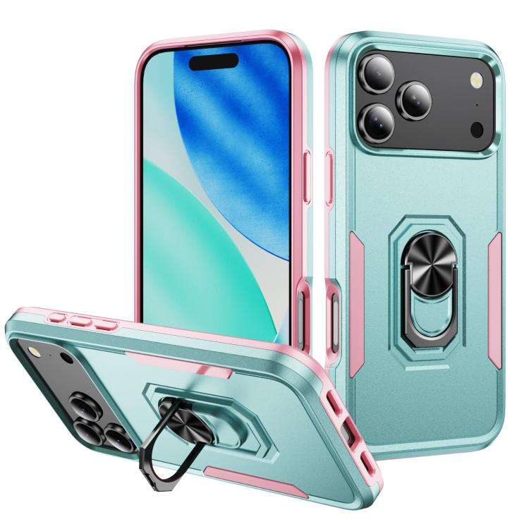 Pioneer Armor Heavy Duty PC + TPU Phone Case with Holder, For iPhone 18 Pro, For iPhone 18 Pro Ma...