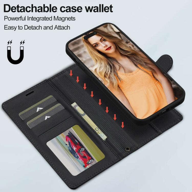 LC.IMEEKE L2 Series Detachable Magsafe PU Phone Case with Lanyard, For iPhone 13 Pro, For iPhone ...