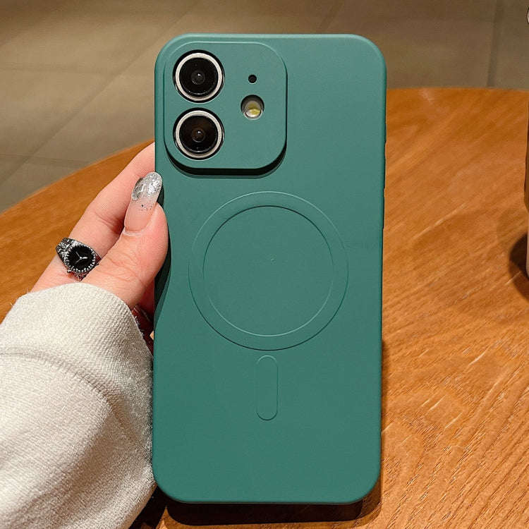 Solid Color Liquid Silicone MagSafe Magnetic Phone Case, For iPhone 15 Pro Max, For iPhone 15 Pro...