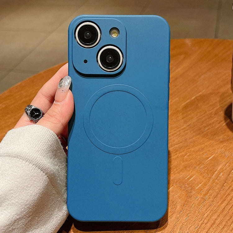 Solid Color Liquid Silicone MagSafe Magnetic Phone Case, For iPhone 15 Pro Max, For iPhone 15 Pro...