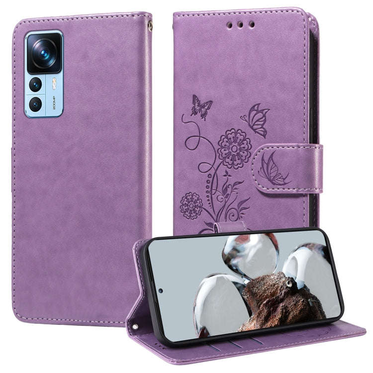 Embossed Butterfly Flowers Leather Phone Case, For Xiaomi Poco C50 / C51, For Xiaomi Poco C55 / R...