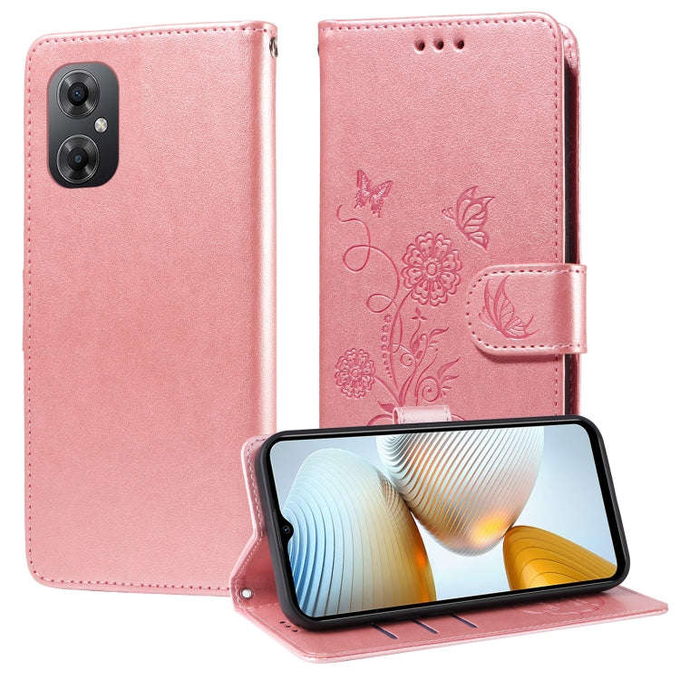 Embossed Butterfly Flowers Leather Phone Case, For Xiaomi Poco C50 / C51, For Xiaomi Poco C55 / R...