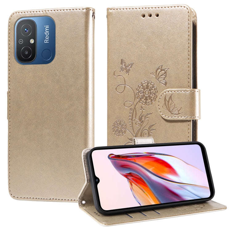 Embossed Butterfly Flowers Leather Phone Case, For Xiaomi Poco C50 / C51, For Xiaomi Poco C55 / R...