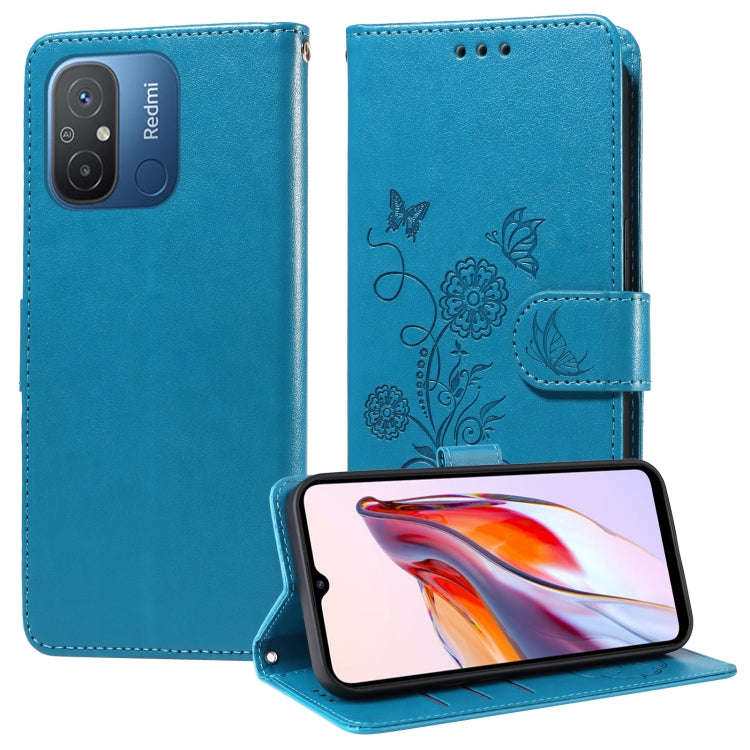 Embossed Butterfly Flowers Leather Phone Case, For Xiaomi Poco C50 / C51, For Xiaomi Poco C55 / R...