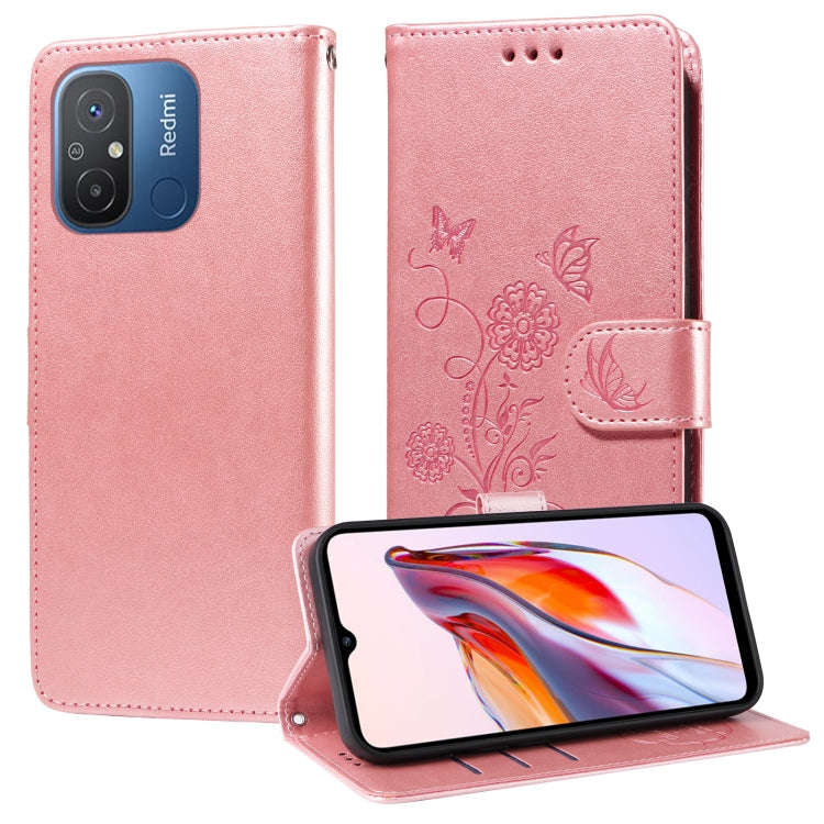 Embossed Butterfly Flowers Leather Phone Case, For Xiaomi Poco C50 / C51, For Xiaomi Poco C55 / R...