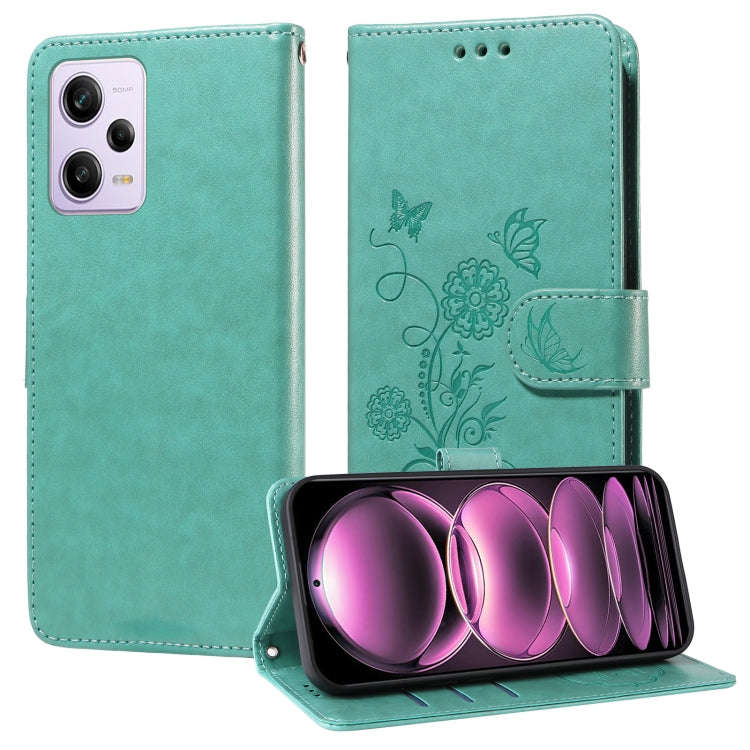 Embossed Butterfly Flowers Leather Phone Case, For Xiaomi Poco C50 / C51, For Xiaomi Poco C55 / R...