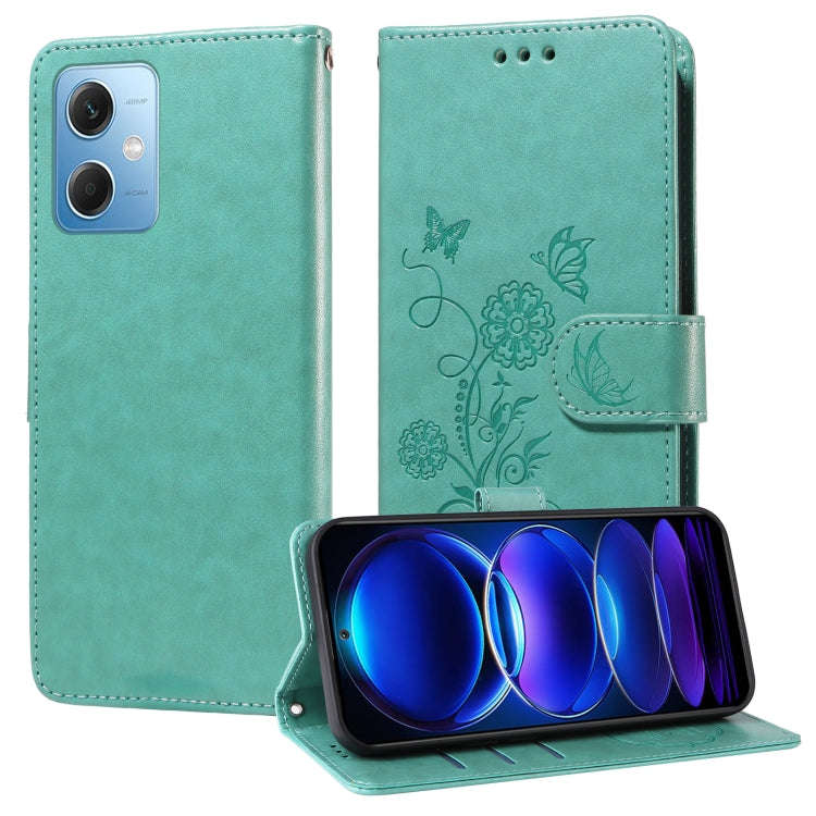Embossed Butterfly Flowers Leather Phone Case, For Xiaomi Poco C50 / C51, For Xiaomi Poco C55 / R...