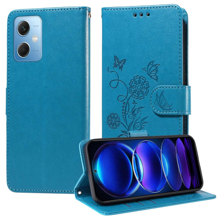 Embossed Butterfly Flowers Leather Phone Case, For Xiaomi Poco C50 / C51, For Xiaomi Poco C55 / R...